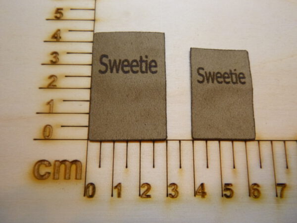 Nahtlabel "Sweety"
