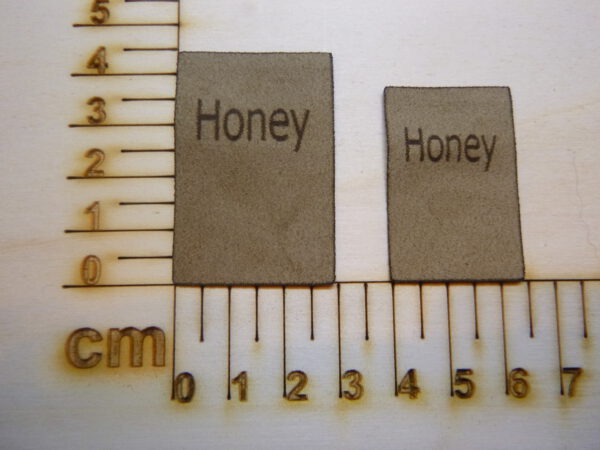 Nahtlabel "Honey"