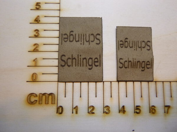 Nahtlabel "Schnlingel"