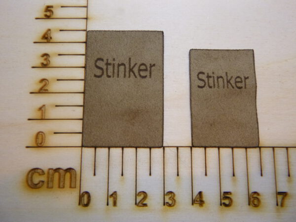 Nahtlabel "Stinker"