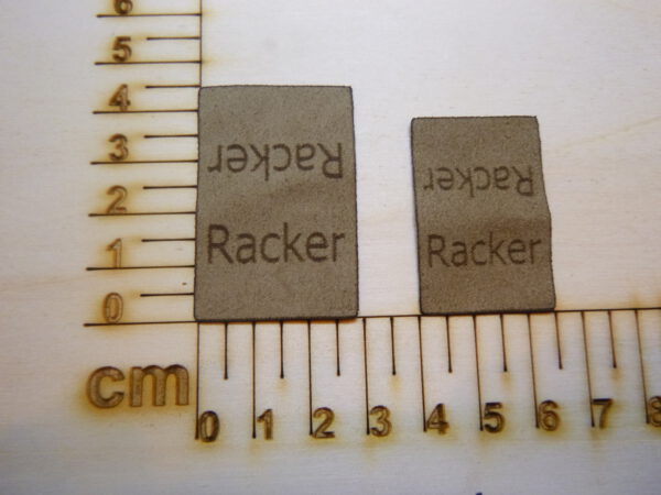 Nahtlabel "Racker"