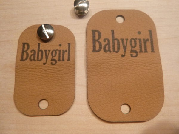 Nietenlabel "Baby Girl"