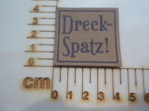 Kunstlederlabel "Dreckspatz" #11175