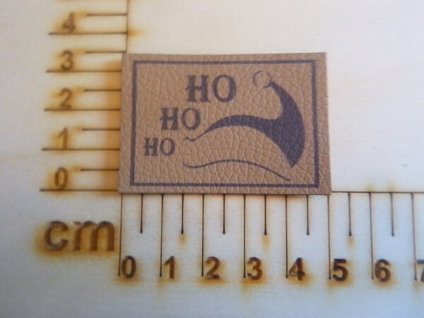 Kunstlederlabel "Ho Ho Ho" #11177