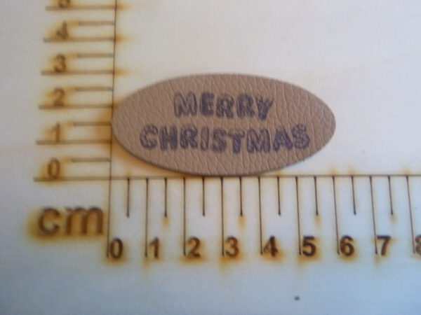 Kunstlederlabel "Merry Christmas" #11180