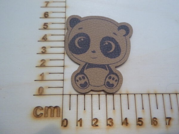 Kunstlederlabel "Panda" #17007