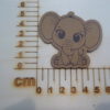 Kunstlederlabel "Elefant" #17010