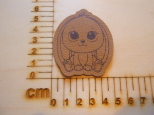 Kunstlederlabel "Hase" #17040