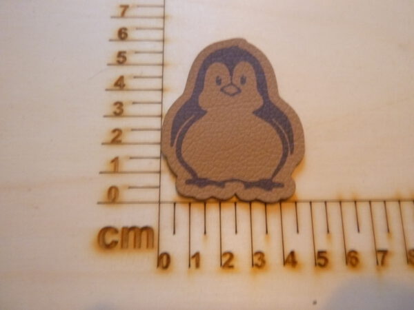 Kunstlederlabel "Pinguin" #17044