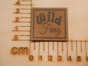 Kunstlederlabel "Wild Fang" #11223